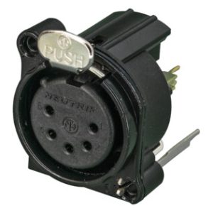 NEUTRIK NC5FBV-B Conector chasis XLR hembra de 5 pines, Serie B