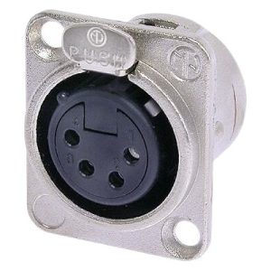NEUTRIK NC4FD-L-1 Conector chasis XLR hembra de 4 pines