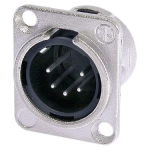 NEUTRIK NC5MD-L-1 Conector chasis XLR macho de 5 pines
