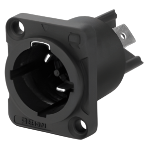 REAN RRAC3M-X-000-1 Conector de salida chasis macho bloqueable 16A 250V CA