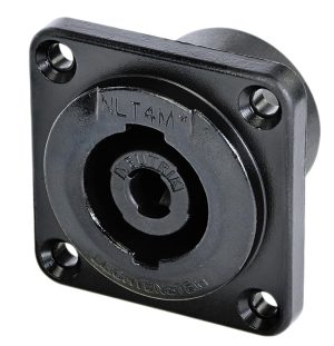 NEUTRIK NLT4MPXX-BAG Conector Speakon chasis metalico 4 polos negro