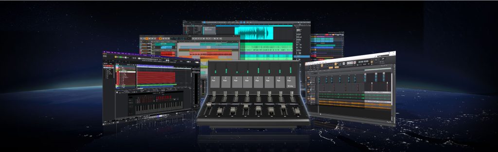 ICON V1-X Extensor de faders motorizados de 12 bits en estudio profesional
