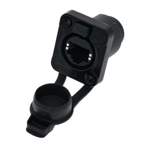 REAN RRE8F-Z-001-0 Conector chasis RJ45 hembra IP65 negro