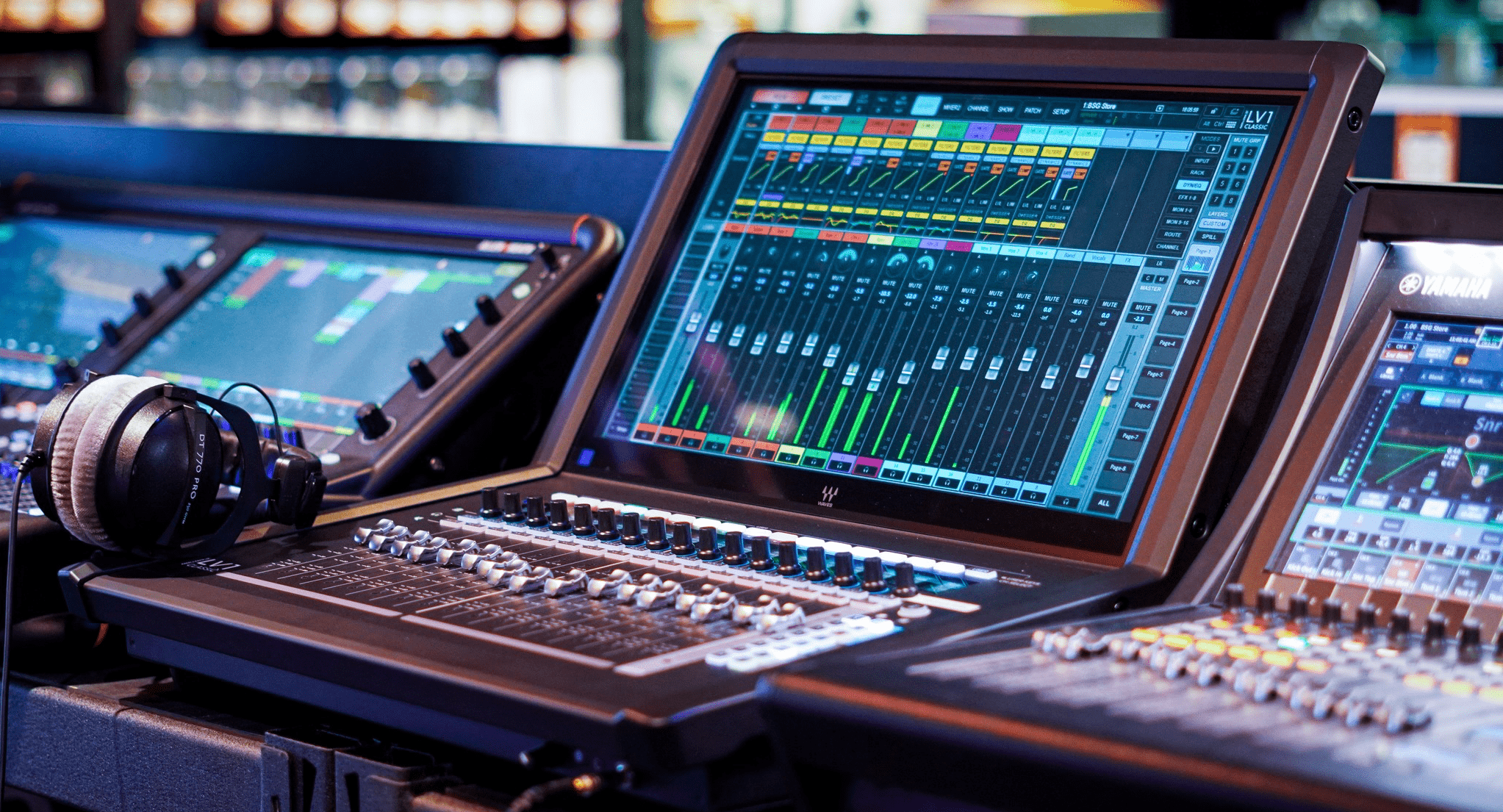 Consola Waves eMotion LV1 Classic de 64 canales para ingeniería sonora profesional
