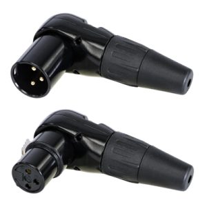 XLR 3 pines Par RC3MR-B + RC3FR-B pack de Contactos Dorados