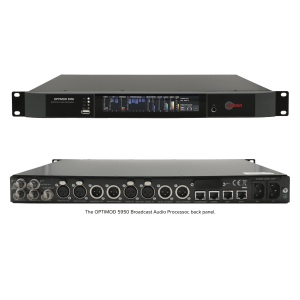 ORBAN 5950 Procesador de audio 1 RU con Limitador MX, E/S IP (AES67/ST2110) y MPX Digital